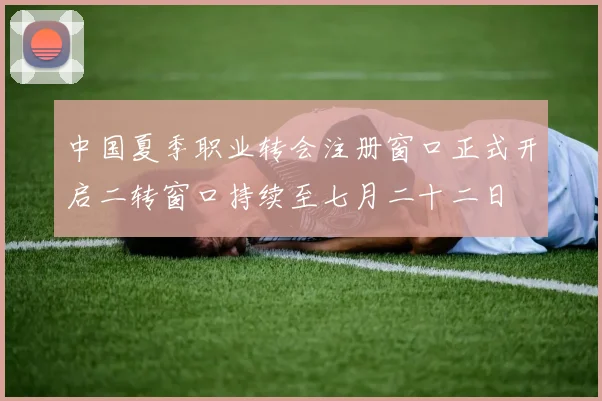 中国夏季职业转会注册窗口正式开启二转窗口持续至七月二十二日